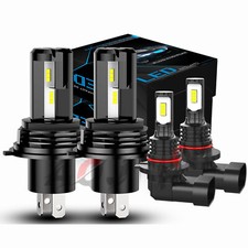 For Toyota Sequoia 2001-2007 4x 6000k Led Headlight Hilo Fog Light Bulbs Kit For Toyota Sequoia 2001-2007 4x 6000k Led Headlight Hilo Fog Light Bulbs Kit