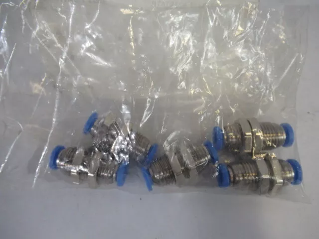 Bulkhead Union Push Connect Fitting - 5 Pack