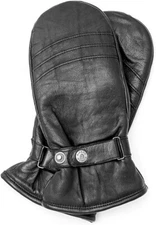 Riparo Men's Genuine Leather Winter Insulated Mittens with Fleece Lining