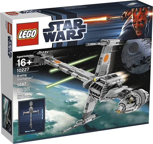 LEGO Star Wars 10227: B-wing Starfighter Retired Hard to Find Building SET NEW!