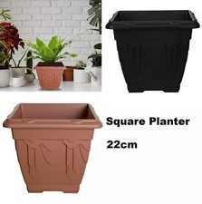 Plastic Square Venetian Style Plants Flower Pot Pots Planter Container Home