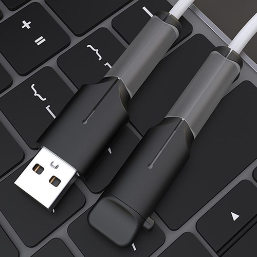 .UK-1pcs For Mirco/Type-c Data Cable Interface Protective Cover U6W4 - Photo 7/20