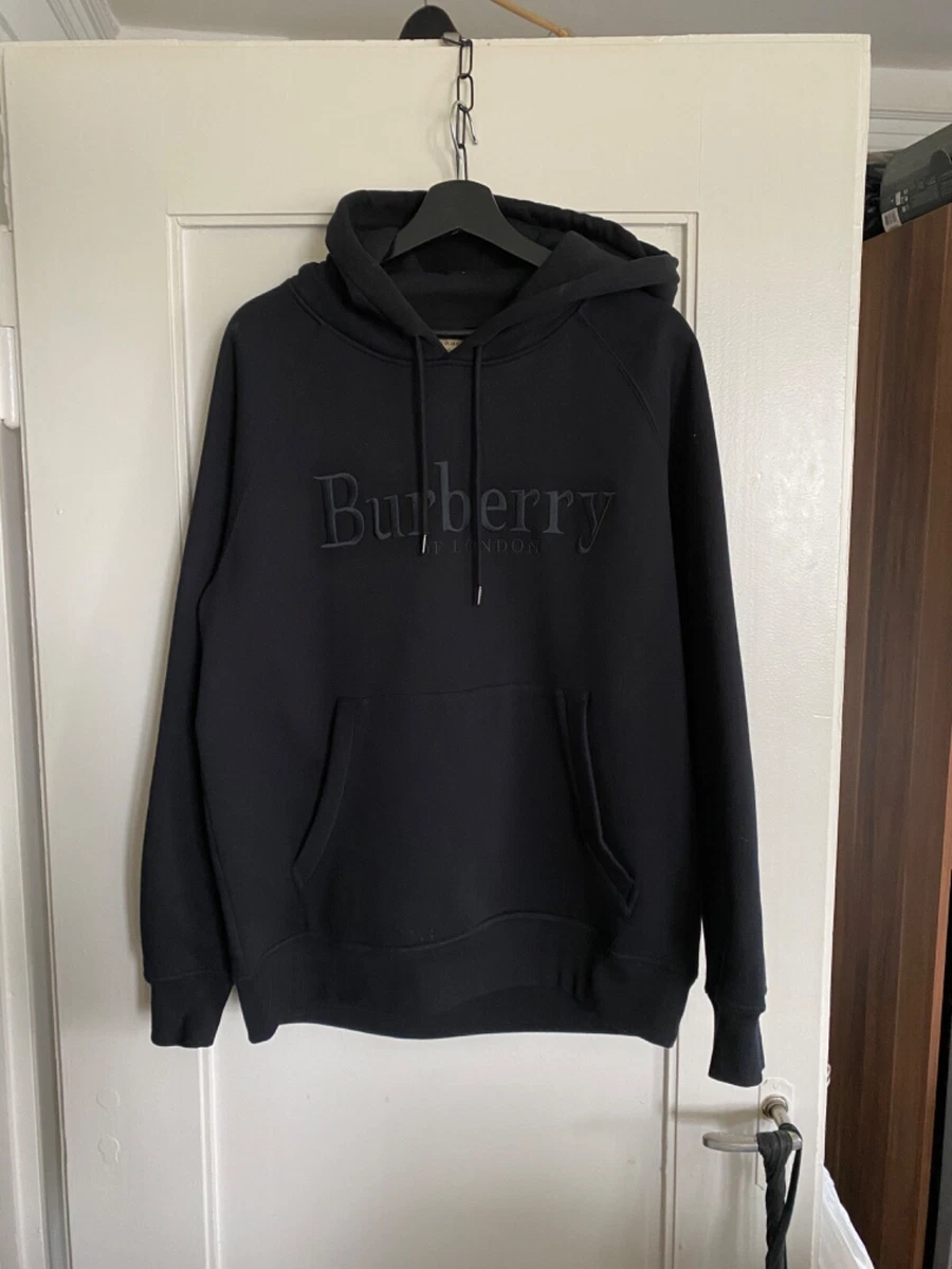 Burberry clarke logo best sale hoodie