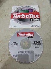 Intuit Quicken TurboTax CA State Tax Year 2000 for Windows  Return Refund W-2