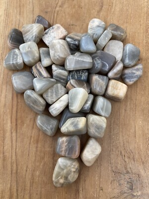Black Moonstone Crystal Tumblestone AAA+ / Intuition / Empathy / Calming