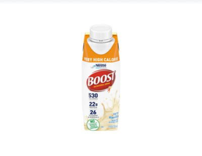 Nestlé Boost Very High Calorie VHC Vanilla 8 Oz 24/CS Exp 2025 New Packaging
