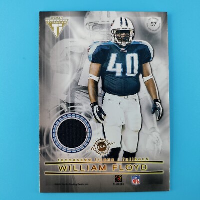 2001 Pacific Private Stock Titanium #57 Tim Biakabutuka William Floyd JERSEY