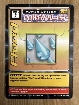 Flood BO-105 Power Blast Digimon Bandai 1999 DAMAGED