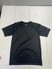 Badger Sport Solid Black Athletic Short Sleeve T Shirt Mens Size Medium