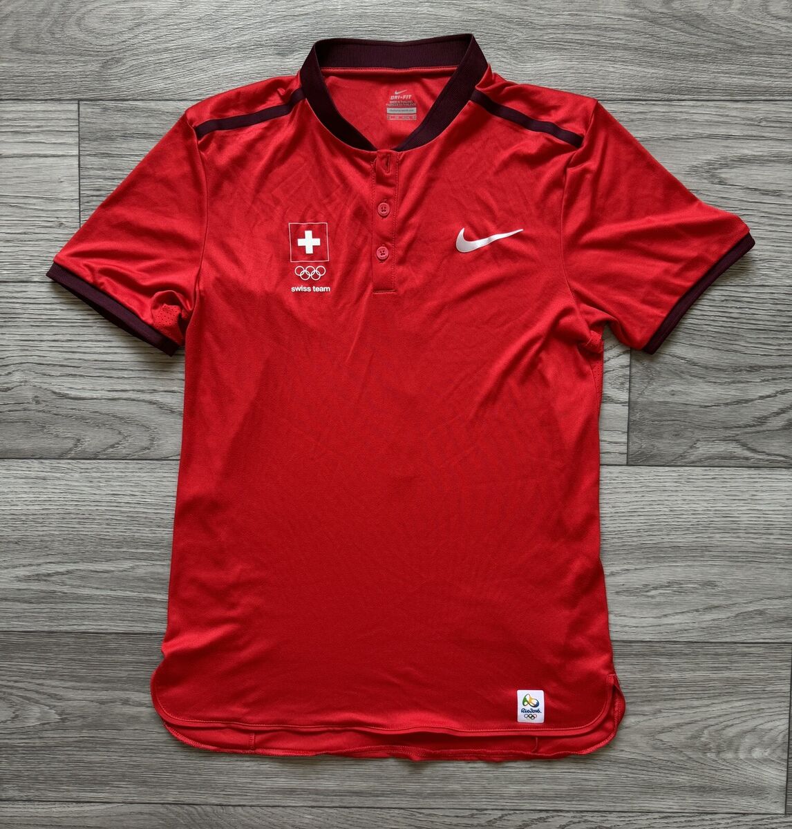 Nike Court Polo T-shirt Swiss Team Olympic Game Rio 2016 Nike Court Polo T-shirt Swiss Team Olympic Game Rio 2016