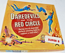 Vintage 8mm 3" B W Silent Movie Daredevils Of The Red Circle W/ Box Republic Pic