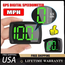 GPS Digital Speedometer Car Truck Motorcycle Head Up Display Odometer HUD MPH US