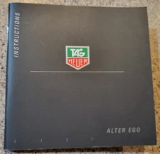 TAG Heuer Instruction Manual/ Booklet For Alter Ego