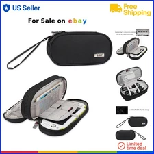 Double Compartment Nylon Gaming Case for PSV PSP Portable Travel Organizer