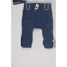 Gerber Baby Jogger Pants 3 Pack Blue Gray Black 3-6M NWT