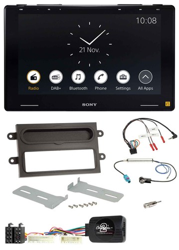 Sony USB Lenkrad DAB Bluetooth Autoradio für Renault Twingo ab 2015 grau - Bild 1 von 10