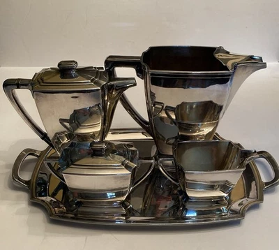 【Rogers & Bro】 ティルティングピッチャー　スタンド 1847 Rogers Bros Antique US Silver-Plated Teapots, Coffee Pots