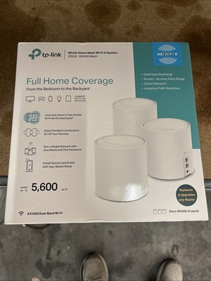 TP-Link Deco W4500 Dual-Band 3-Pk WiFi 6 Whole Home Mesh System (Hardly USED)  