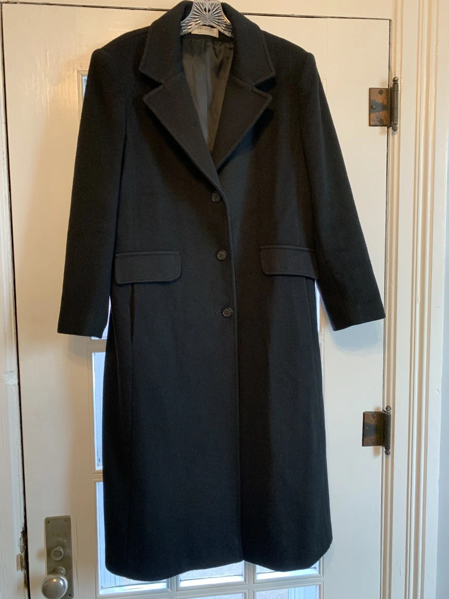 Manteau D'hiver Long Genou Forecaster Of Boston - Laine Doublée - Taille 12 Rouge