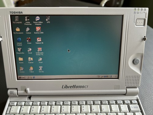 NOS Toshiba Libretto 100CT Pocket Windows PC Computer Laptop Notebook - Afbeelding 13 van 19