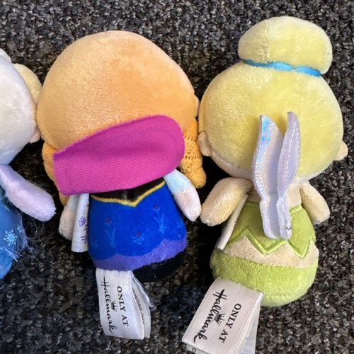 LOT Frozen Elsa Anna Disney Hallmark Itty Bittys Plush 4.5" Plush & Tinkerbell - Picture 7 of 7