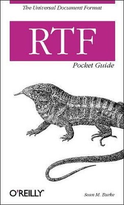 Sean M. Burke RTF Pocket Guide (Paperback) Pocket References Ser. (UK IMPORT)