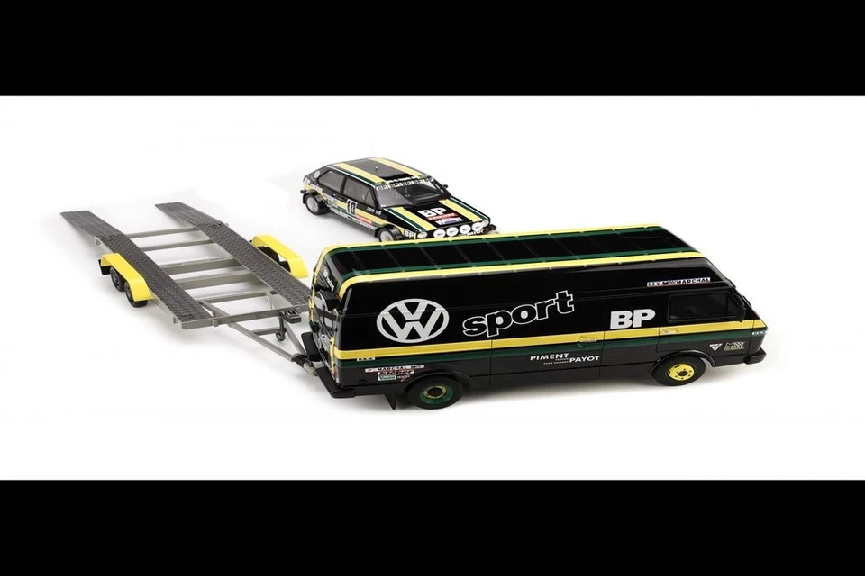 VW LT35 Con Rimorchio + Golf 1 GTI #10 Rallye Tour De France 1981 Modello 1:18 - Immagine 4 di 4