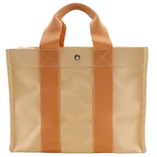 HERMES Bora Bora PM Handbag Orange canvas Women