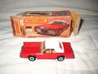 MIB 1979 Matchbox #28 Lincoln Continental MK V, Red in Fair Original SF Box