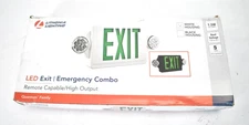 Lithonia Lighting LHQM LED M6 Exit & Emergency Light Combo White Thermoplastic