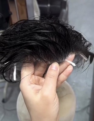 Premium Herren Toupet   Maßgeschneiderter Schnitt | Natürlich & Sofort Tragbar 