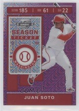 2020 Panini Chronicles Contenders Optic Purple Mojo Prizm 39/75 Juan Soto 1e0