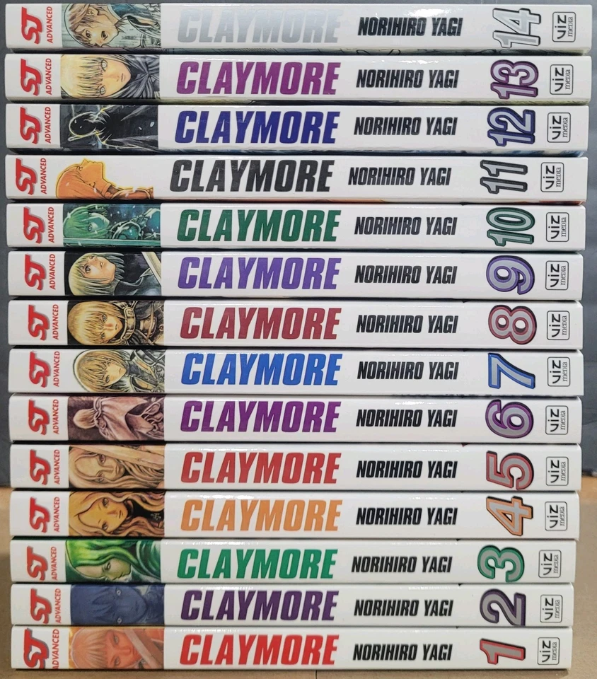 Claymore Manga Volumes 1-14 Brand New In English From Viz Media Graphic Novel  - Image 2 of 4