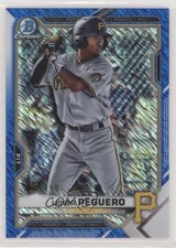 2021 Bowman Chrome Prospects Blue Shimmer Refractor /150 Liover Peguero m7b