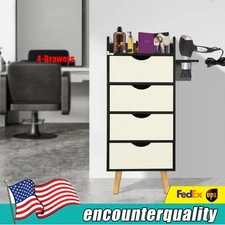 4-Layer Salon Storage Cabinet,Beauty Barber Salon Hair Stylist Station Table
