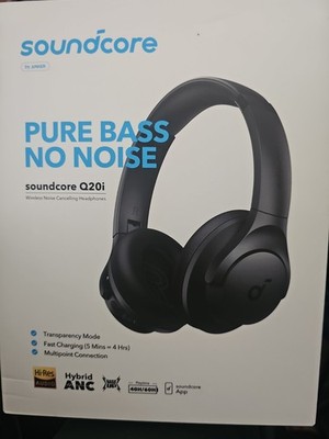 Soundcore Q20i Over Ear Hybrid Active Noise Cancelling Headphones - Black