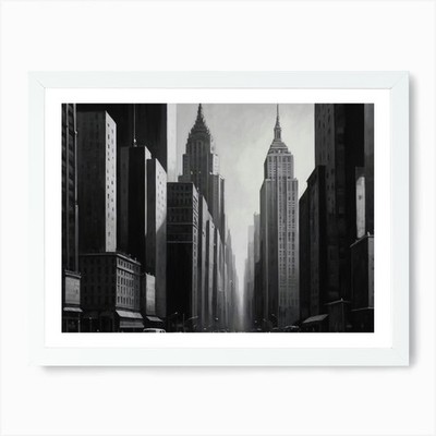 City painting 1 Art Print Framed Wall Art Poster Canvas Print Picture