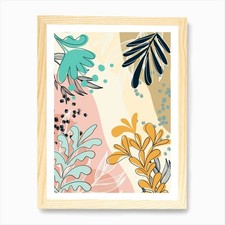 Abstract Floral Pattern 5 Art Print Framed Wall Art Poster Canvas Print Picture