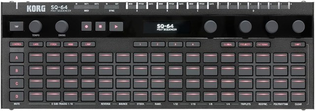 KORG SQ-64 Séquenceur à pas polyphonique noir BK neuf