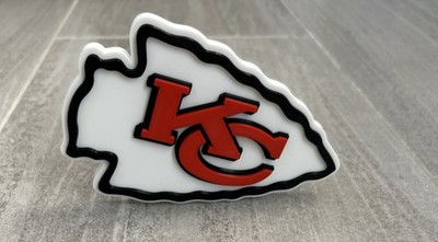 Kansas City Chiefs 3D printed Logo Red White Black Sign Wall Desk Shelf Art