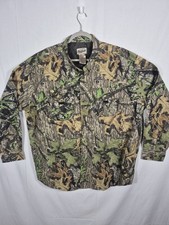 Mossy Oak Field Staff Shirt Mens 2XL Camo Button Up Hunting Outdoors Long Sleeve