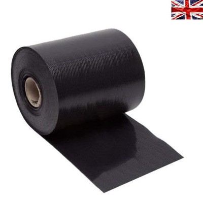 100 mm x 30 m schwarze DPC-Membran - Hervorragende Wasserbeständigkeit für Feuchtigkeitsschutz