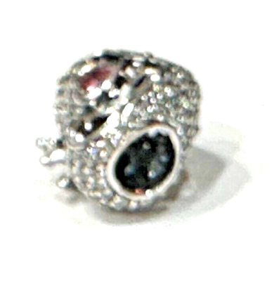 Authentic Pandora Charm, Regal Crown and Heart Charm, #790763C01