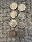 8 Rosevelt .90 Silver Dimes