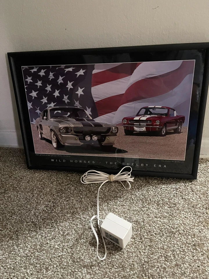 ELECTRIC ART FRAME WILD HORSES - SHELBY ERA (LED ART) - Image 4 of 4