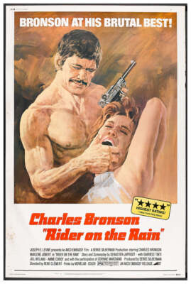 Rider on the Rain 1970 - Charles Bronson - US - Classic Movie Poster