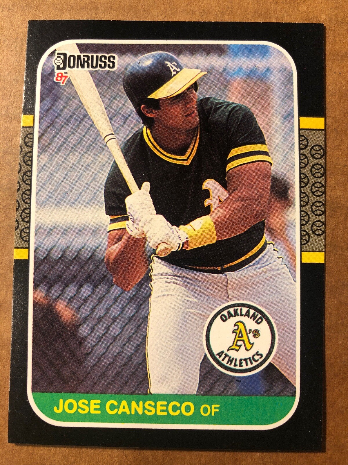 Jose Canseco 1987 Donruss Card #97, Oakland A’s, NM-MT (BIGJ’S)