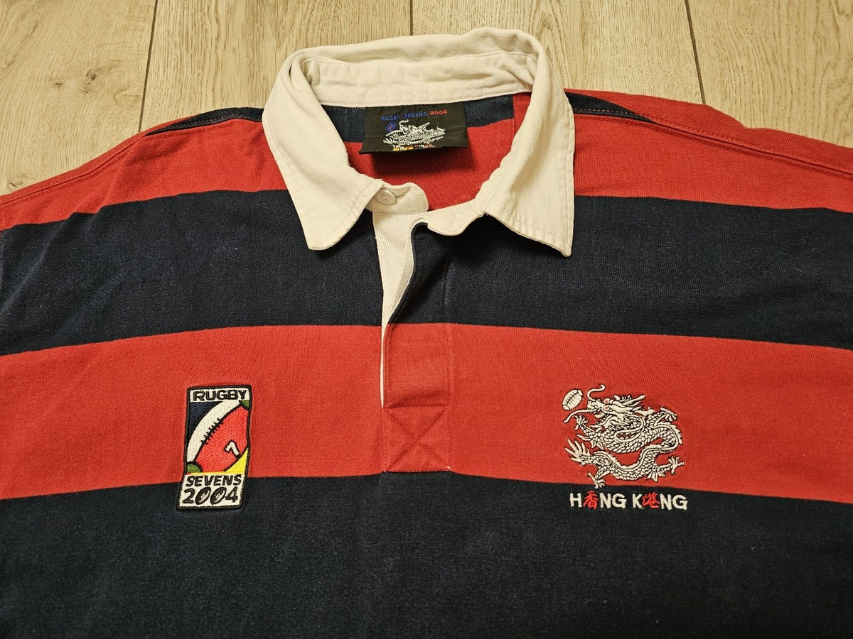 HONG KONG RUGBY VINTAGE SHIRT POLO 2004 SEVENS RUGBY UNION JERSEY