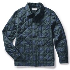 Taylor Stitch The Ojai Jacket in Blackwatch Plaid Diamond Quilt Chore Coat 44 XL