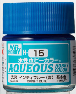 kmko Mr.Hobby Gunze H-015 Bright Blue, Hellblau Glänzend 10ml neu OVP